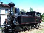 Historical steam locomotive 313.432 (nickname Matilda)18.8.2012 at the railway station Knezeves.