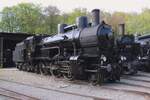 On 11 May 2024, ex-CSD 354.7152 stands at the loco shed in Luzna u Rakovnika.