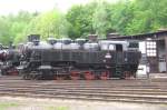 Czech steamer 433.049 stands at the museum in Luzna u Rakovnika on 13 May 2012.