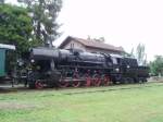 Historical steam locomotive 555.0153(BR 52)28.7.2012 at the railway station Kně¸eves.