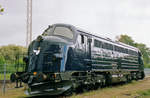 On 23 May 2004, MY 1135 stands in the works of Randers during an Open Weekend, celebrating 50 Years of Nohab Diesels in Denmark.