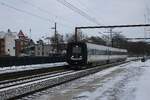 DSB 5053 is about to call at Kolding with the hourly IC service to Esbjerg on 18 February 2026.