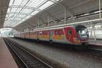 On 21 August 2021 PolRegio EN57-2027 stands in Gliwice.