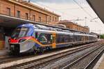 ETR 104 261 B, train is ready for departure from Ferrara station. May 8th, 2025