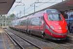 ETR 600 01 train leaves Ferrara station. May 8th, 2025