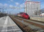 Thalys PBKA set 4344 (SNCF) enters Amsterdam CS on 01/03/2015.
