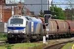 On 5 May 2023 EuroPorte 4014 hauls a cereals train through Gent Sint-Pieters.