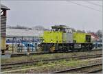The Captrain France (CPTF) 1448 D 1206 with the UIC number 92 87 1001448-3 F-CPTF with registration in France and Germany is on its way to the diesel filling station in Strasbourg.