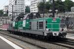 FRET 66406 gets hauled through Dijon-Ville on 3 June 2014.