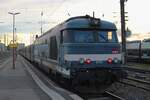 On the evening of 13 February 2024 SNCF 67512 pushes a local service to MOlsheim out of Strasbourg.