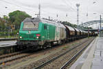 FRET 75103 hauls a cereals train through Mulhouse on a rainy 24 September 2010.