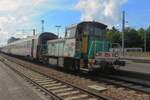 Y 8260 shunts at Nevers on 18 September 2021.