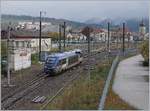 The SNCF TER X 73608 is leaving Pontarlier on the way to Dole. 

29.10.2019