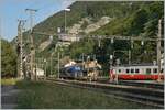 The SNCF X 73567 is the TER 18136 on the way to Frasne and is leaving the Vallorbe Station. 

16.06.2022