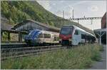 The SNCF X 73567 is the TER 18136 on the way to Frasne and is leaving the Vallorbe Station.