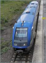 In Delle, the SNCF Coradia A-TER X 73756 'Baleine' is waiting as TER 895012 for departure to Belfort. Notably, the 'Whale' has a very clean blue roof despite the exhaust emissions.

May 20, 2026