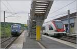 With the 2024/25 timetable change, a new concept was introduced in the Jura region. Among other changes, the RER Jura trains now run every half hour to Delle, but the direct connections to Meroux have been discontinued. In return, SNCF TER trains now run hourly (on weekdays) from Delle to Belfort. The photo from Delle shows the arriving SBB RABe 522 210, which is turning around here for its return journey to Porrentruy, and the SNCF X 73755, operating as a TER to Belfort.

May 20, 2026