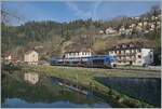 The SNCF X 76679/680 on the way from La Chaux de Fonds to Besançon by Morteau. 

16.04.2022