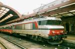 EC 'MOZART' Paris-Wien with 15031 has just arrived at Strassbourg Central on 28 July 1999.