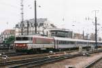 On 31 July 1999 SNCF 15052 leaves Strassbourg on a service to Paris Est.