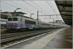 The SNCF BB 22394 with a long TER to Lyon in Dijon. 
22.05.2012