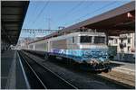 The SNCF BB 22395 with a TER in Geneva.