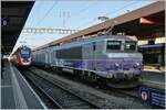 The SBB RABDe 502 019-8 (94 85 0 502 019-8 CH-SBB) and the SNCF BB 22319 (91 87 0022 391-3 F-SNCF) in Geneva.