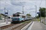 The SNCF BB 22314 with his TER on the from Lyon to Geneva in Satigny.