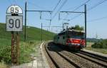 BB 25 553 with local train genve - Bellegarde by Russin. 
27.08.2009