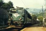 SNCF BB 25 658 with a RIO composition in Beaulieu sur mer.