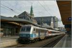 The SNCF Sybic 26164 with the EC Vauban to Basel in the Luxembourg Station.