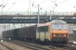 On a grey 19 May 2004 SNCF 26111 passes through Thionville.
