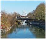 . The Sybic BB 26141 photographed on the bridge over the Canal du Rhne au Rhin in Mulhouse on December 11th, 2013.