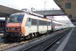 SNCF 26141 with TER 200 to Basel stands ready in Mulhouse on 2 June 2014.