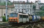 On 30 May 2006 SNCF 26202 hauls a freight through Lyon-Perrache.