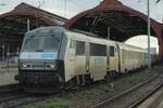 On the evening of 12 February 2024 SNCF 26163 hauls a TER to Paris out of Strasbourg Gare Central.