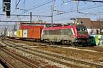 On 17 March 2016 Astride 36014 hauls an intermodal service to France through Antwerpen-Berchem.