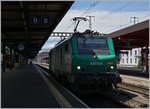 The SNCF BB 37 059 from Lyon to Lausanne Triage by his short stop in Geneva.