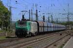 HexaFRET 37015 hauls a coal train through Neuwied on 30 April 2026.