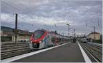 The SNCF Z 315250 M (Coradia Polyvalent régional tricourant) on the way from Bellegarde to St Gervais (TER service) by his stop in La Roche sur Foron.