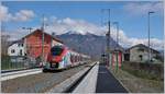 The SNCF Z 31 531 M on the way from Coppet to St Gervais le Fayet by his stop in  St Pierre en Faucigny.