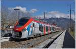 The SBCF Z 31 531 M on the way from Coppet to St Gervais le Fayet is arriving at St Pierre en Faucigny.