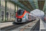 The SNCF Regiolis Z 31505 M in the Evian les Bains Station.