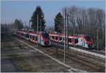 The SNCF Regiolis Z 31505 M is arriving at Evian les Bains.