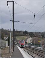 The SNCF Coradia Polyvalent régional tricourant Z 31505 on the way to Annecy by his stop in Groisy Thorens la Caille.