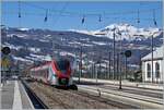 The SNCF Z 31525 M Coradia Polyvalent régional tricourant is leaving St Gervais Les Bains Le Fayet.