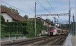 The two SNCF Coradia Polyvalent regional tri-current Z 31503 and Z 31517 are on the Léman Express RL4 at Jonction on their way to Annemasse.

July 23, 2023