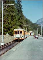 A SNCF Z 600 in Châtelard Frontiere is waiting his departure to Chamnoix Mont Blanc.