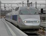 TGV Atlantique/Réseau unit is arriving at Luxembourg City on February 24th, 2009.