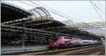 Two high speed trains pictured in Bruxelles Midi on November 12th, 2011.